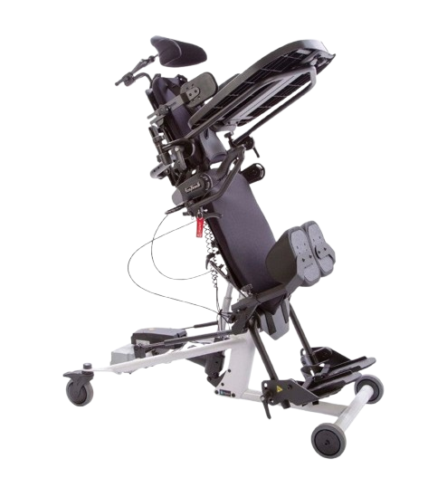 Side View Of The EasyStand Bantam Medium Standing Frame In Upright Position