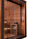 Side View Of The Golden Designs Bergen 6-Person Outdoor Sauna | GDI-8206-01