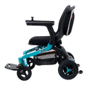 Side View Of The Golden Technologies Ally Electric Wheelchair Left Side Shown In Teal Color