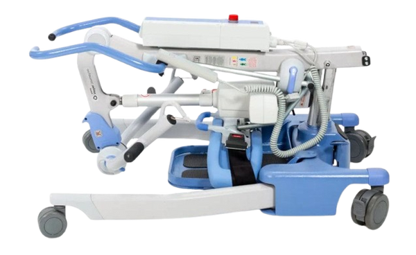 Side View Of The Joerns Hoyer Journey® Sit To Stand Mobile Patient Lift Shown In The Folded Position