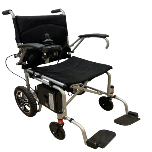 Side View Of The Journey Air Lightweight Electric Wheelchair Showing The Right Side