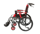 Side View Of The Journey So Lite C2 Wheelchair Left Side Shown In Red Color