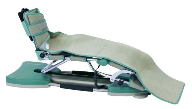 Side View Of The Kinetec Spectra Knee CPM Machine With Padding