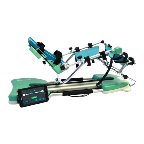 Side View Of The Kinetec Spectra Kompanion Knee CPM Machine With Tablet