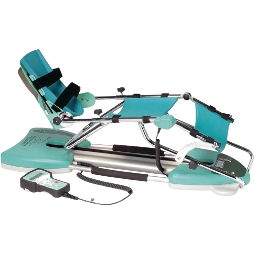Side View Of The Kinetec Spectra XL Knee CPM Machine With Pads