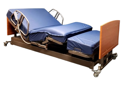 Side View Of The Med Mizer Active Care Rotating Bed With 1/4 Length Side Rails