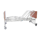 Side View Of The Med Mizer EX8000 Bariatric Adjustable Bed Shown With Cherry Board Finish