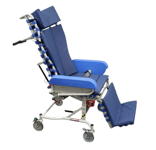 Side View Of The Med Mizer FlexTilt Comfort Chair Shown With Lap Belt