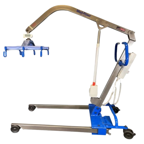 Side View Of The Med Mizer MedRiser Patient Lift