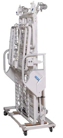 Side View Of The Med Mizer RetractaBed Adjustable Bed Shown In The Folded Position