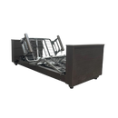 Side View Of The Med Mizer Select Care Adjustable Bed With Side Rails