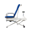 Side View Of The Med Mizer UpScale Adjustable Treatment Table In Chair Position With Scale