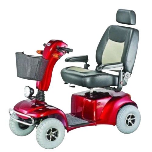Side View Of The Merits Pioneer 10 Mobility Scooter