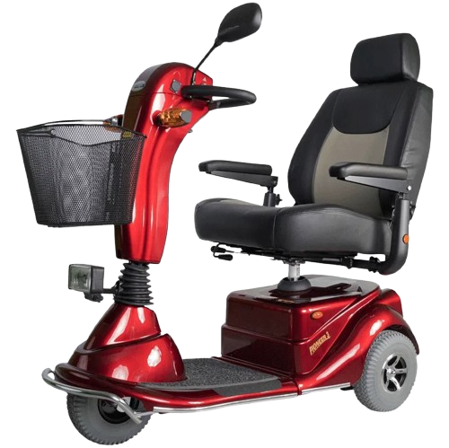 Side View Of The Merits Pioneer 3 Mobility Scooter