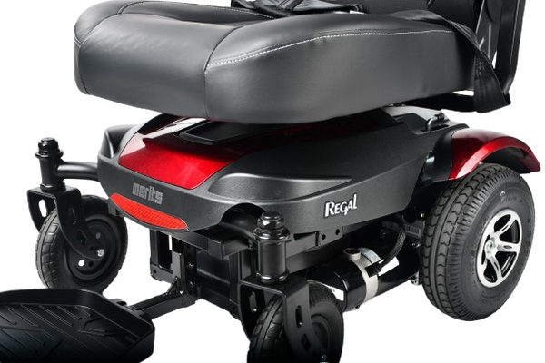 Side View Of The Merits Regal Power Chair Base