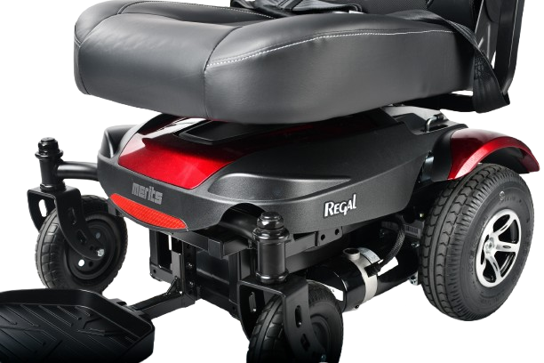 Side View Of The Merits Regal Power Chair Base