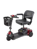 Side View Of The Merits Roadster S3 Mobility Scooter In Red Color