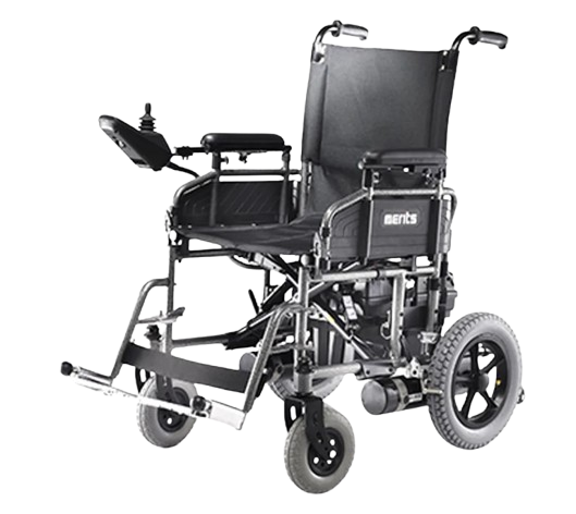 Side View Of The Merits Travel-Ease Power Wheelchair Picture Two
