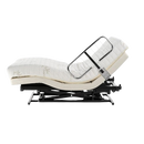 Side View Of The Transfer Master Supernal Hi Low Adjustable Bed With A Side Rail