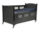 Sleep Safe 2 Medium Bed Full Size Side View Black Finish No Padding