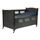 Sleep Safe 2 Medium Bed Side View Black Finish No Padding