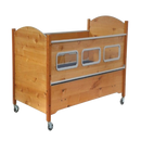 Sleep Safe Basic Bed Side View Alder Finish No Padding