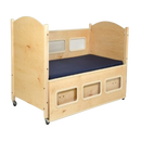 Sleep Safe Basic Bed Side View Maple Finish No Padding