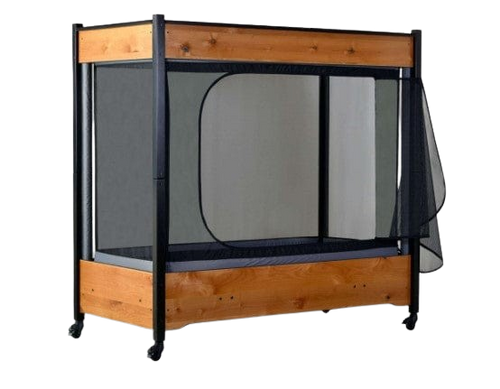 Sleep Safe Insight Bed Side View Wooden Finish Open Door