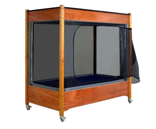 Sleep Safe Insight Side View Wooden Finish Open Door