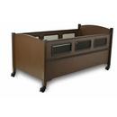 Sleep Safe Low Bed Side View In Brown Without Padding