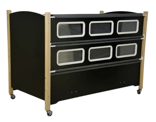 Sleep Safe Tall Bed Side View Black Finish