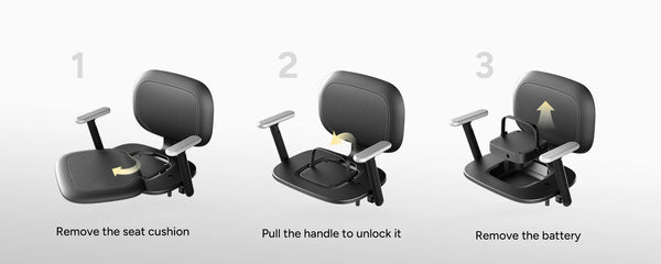 Step-By-Step Guide On How To Remove A Seat Cushion Unlock It And Remove The Battery On The Paiseec L5 Mobility Scooter
