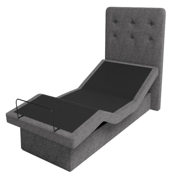 The Dawn House Bed Front View Gray Slate Color With Headboard And No Mattress