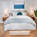 The Dawn House Bed Front View Ivory Color With Headboard And Mattress