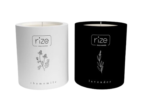 Two Rize Home Essential Oil Candles One Chamomile And One Lavender 