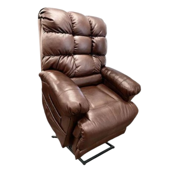 Perfect Sleep Lift Chair with Deluxe 2-Zone Genuine Leather Fabric