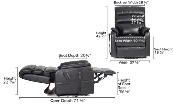 FirstClass Sleep-to-Stand Lift Chair
