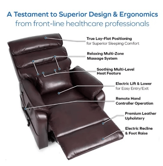FirstClass Sleep-to-Stand Lift Chair