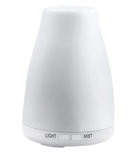 White Rize Home Aroma Diffuser With Light And Mist Control Button