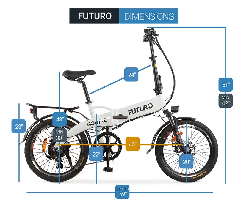 GoBike Futuro Foldable Lightweight Electric Bike