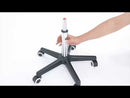 Master Massage Equipment Master Massage Ergonomic Swivel Saddle Stool, Posture Chair with a Durable Pneumatic Hydraulic Lift