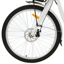 Ecotric 26inch Lark Electric City Bike With A Basket And Rear Rack
