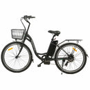 Ecotric Peacedove 26inch Electric City Bike With Basket And Rear Rack