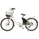 Ecotric 26inch Lark Electric City Bike With A Basket And Rear Rack