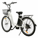 Ecotric Peacedove 26inch Electric City Bike With Basket And Rear Rack