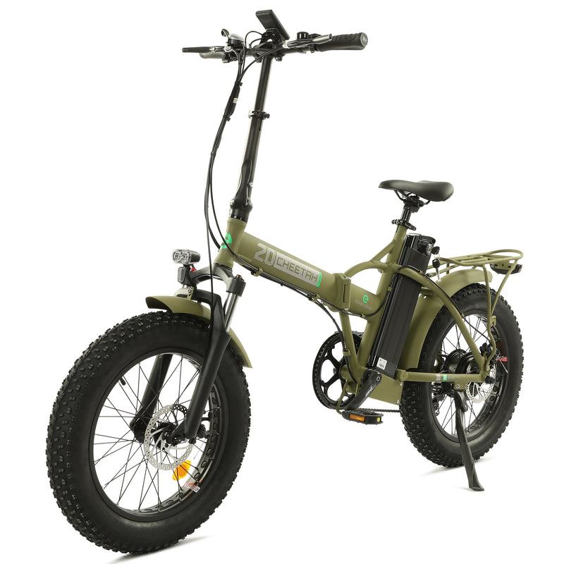 Ecotric 48V Fat Tire Portable and Folding Electric Bike With Color LCD Display NS-FAT20850C