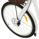Ecotric 26inch Lark Electric City Bike With A Basket And Rear Rack