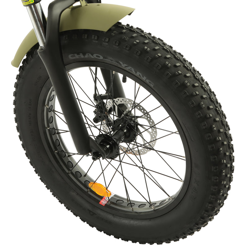Ecotric 48V Fat Tire Portable and Folding Electric Bike With Color LCD Display NS-FAT20850C