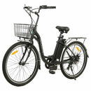 Ecotric Peacedove 26inch Electric City Bike With Basket And Rear Rack