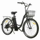 Ecotric Peacedove 26inch Electric City Bike With Basket And Rear Rack